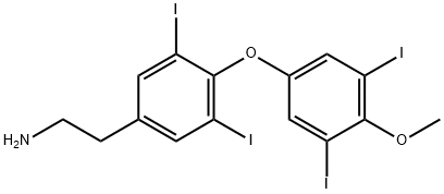 Benzeneethanamine, 4-(3,5-diiodo-4-methoxyphenoxy)-3,5-diiodo- Struktur