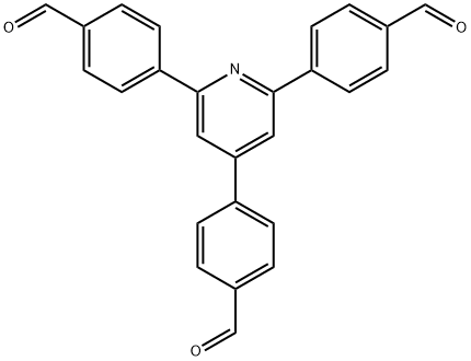 4,4',4''-(pyridine-2,4,6-triyl)tribenzaldehyde Struktur