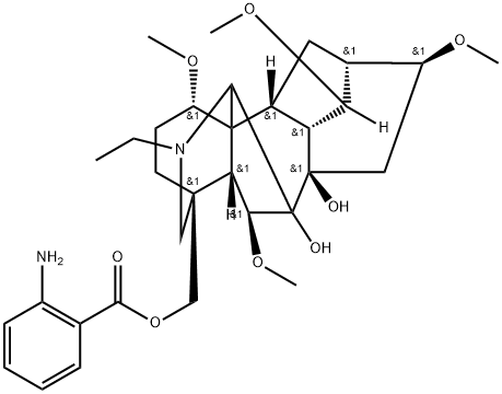 ANTHRANOYLLYCOCTONINE Struktur