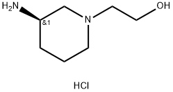 2-[(3R)-3-aminopiperidin-1-yl]ethan-1-ol dihydrochloride Struktur