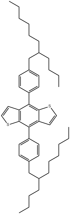 4,8-bis(4-(2-butyloctyl)phenyl)benzo[1,2-b:4,5-b']dithiophene Struktur