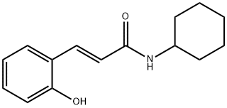 (E)-N-Cyclohexyl-3-(2-hydroxyphenyl)acrylamide Struktur