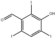 Benzaldehyde, 3-hydroxy-2,4,6-triiodo- Struktur