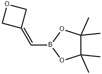 1,3,2-Dioxaborolane, 4,4,5,5-tetramethyl-2-(3-oxetanylidenemethyl)- Struktur