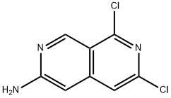 2,7-Naphthyridin-3-amine, 6,8-dichloro- Struktur