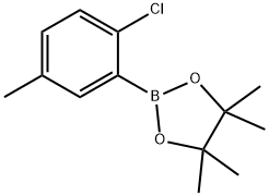 2-(2-Chloro-5-methylphenyl)-4,4,5,5-tetramethyl-1,3,2-dioxaborolane Struktur