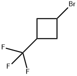 Cyclobutane, 1-bromo-3-(trifluoromethyl)- Struktur