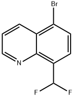 Quinoline, 5-bromo-8-(difluoromethyl)- Struktur