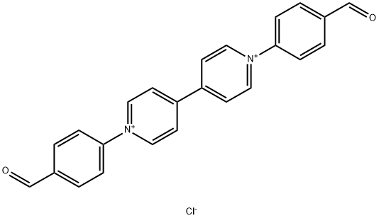 1,1'-Bis(4-formylphenyl)-[4,4'-bipyridine]-1,1'-diium chloride Struktur