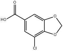 7-chloro-2H-1,3-benzodioxole-5-carboxylic Acid Struktur