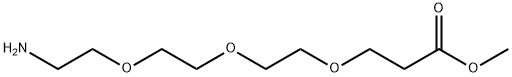 Propanoic acid, 3-[2-[2-(2-aminoethoxy)ethoxy]ethoxy]-, methyl ester Struktur