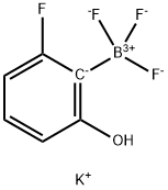 Potassium Trifluoro(2-fluoro-6-hydroxyphenyl)borate Struktur