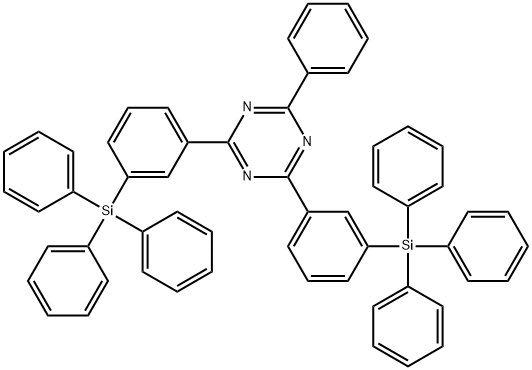 2-PHENYL-4,6-BIS(3-(TRIPHENYLSILYL)PHENYL)-1,3,5-TRIAZINE, 2252416-90-1, 結(jié)構(gòu)式