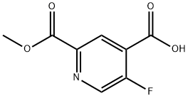 2,4-Pyridinedicarboxylic acid, 5-fluoro-, 2-methyl ester Struktur