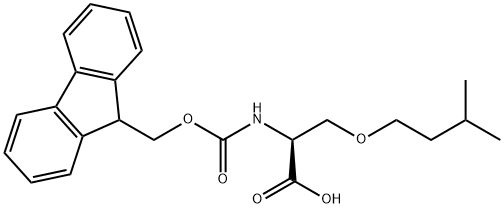 N-（(9H-fluoren-9-ylmethoxy)carbonyl）-O-(3-methylbutyl)-L-S Struktur