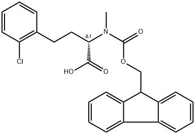 Fmoc-MeHph(2-Cl)-OH Struktur