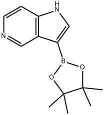 1H-Pyrrolo[3,2-c]pyridine, 3-(4,4,5,5-tetramethyl-1,3,2-dioxaborolan-2-yl)- Struktur