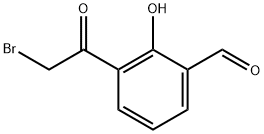 Benzaldehyde, 3-(2-bromoacetyl)-2-hydroxy- Struktur