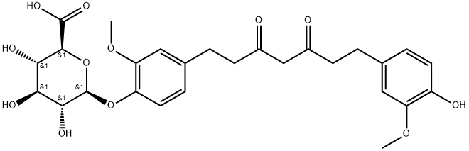 Tetrahydrocurcumin 4-O-β-D-glucuronide Struktur