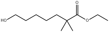 Heptanoic acid, 7-hydroxy-2,2-dimethyl-, ethyl ester Struktur