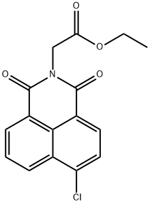 1H-Benz[de]isoquinoline-2(3H)-acetic acid, 6-chloro-1,3-dioxo-, ethyl ester Struktur