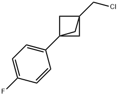 1-(Chloromethyl)-3-(4-fluorophenyl)bicyclo[1.1.1]pentane Struktur