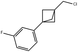 1-(Chloromethyl)-3-(3-fluorophenyl)bicyclo[1.1.1]pentane Struktur