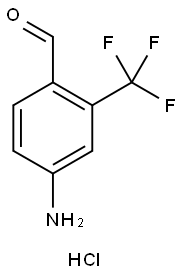 4-Amino-2-(trifluoromethyl)benzaldehyde hydrochloride Struktur