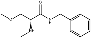 (R)-N-Benzyl-3-methoxy-2-(methylamino)propanamide Struktur