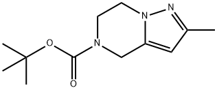 tert-butyl 2-methyl-6,7-dihydropyrazolo[1,5-a]pyrazine-5(4H)-carboxylate Struktur