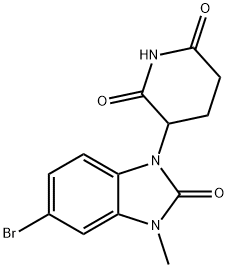 3-(5-Bromo-3-methyl-2-oxo-2,3-dihydro-1H-benzo[d]imidazol-1-yl)piperidine-2,6-dione