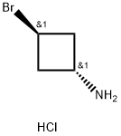 Cyclobutanamine, 3-bromo-, hydrochloride (1:1), trans- Struktur