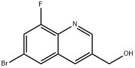 (6-bromo-8-fluoro-3-quinolyl)methanol Struktur