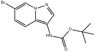 tert-butyl N-(6-bromopyrazolo[1,5-a]pyridin-3-yl)carbamate Struktur