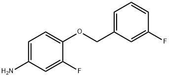 Benzenamine, 3-fluoro-4-[(3-fluorophenyl)methoxy]- Struktur