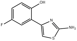 JR-13979, 2-(2-Aminothiazol-4-yl)-4-fluorophenol, 23226-04-2, 結(jié)構(gòu)式