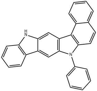 7-PHENYL-7,13-DIHYDROBENZO[G]INDOLO[3,2-B]CARBAZOLE 結(jié)構(gòu)式