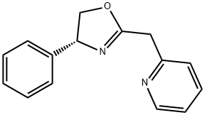 Pyridine, 2-[[(4R)-4,5-dihydro-4-phenyl-2-oxazolyl]methyl]- Struktur