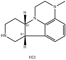 (6bR,10aS)-2,3,6b,7,8,9,10,10a-Octahydro-3-methyl-1H-pyrido[3',4':4,5]pyrrolo[1,2,3-de]quinoxaline dihydrochloride Struktur