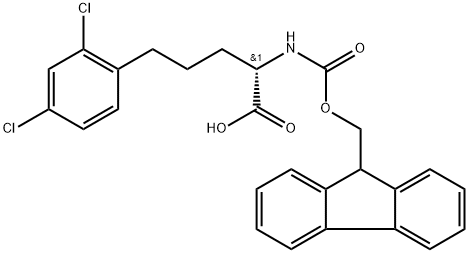 (S)-Fmoc-2-Amino-5-(2,4-dichlorophenyl)pentanoic acid Struktur