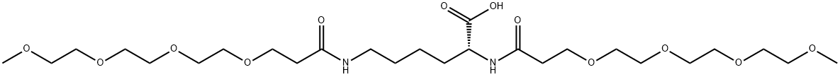 Bis-(m-PEG4)-amidohexanoic acid Struktur