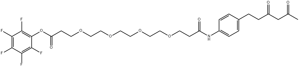 Diketone-PEG4-PFP ester Struktur