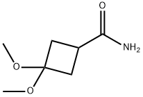 3,3-dimethoxycyclobutanecarboxamide Struktur