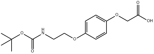 Boc-NH-PEG1-Ph-O-CH2COOH Struktur