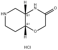 (4aS,8aR)-Hexahydro-2H-pyrido[4,3-b][1,4]oxazin-3(4H)-one hydrochloride Struktur