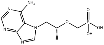 Phosphonic acid, P-[[(1R)-2-(6-amino-7H-purin-7-yl)-1-methylethoxy]methyl]- Struktur