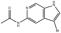 Acetamide, N-(3-bromo-1H-pyrrolo[2,3-c]pyridin-5-yl)- Struktur