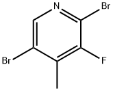 2,5-dibromo-3-fluoro-4-methylpyridine Struktur