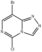 1,2,4-Triazolo[4,3-c]pyrimidine, 8-bromo-5-chloro- Struktur