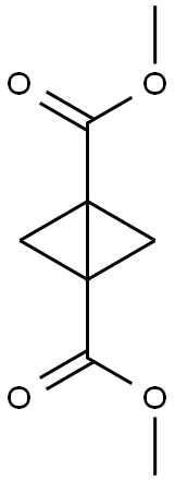 Bicyclo[1.1.0]butane-1,3-dicarboxylic acid, 1,3-dimethyl ester Struktur